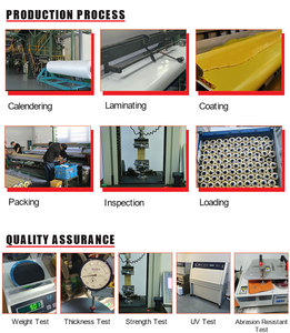 Lonas Recubiertas de PVC Negras de 610g, <span class=keywords><strong>Lona</strong></span> de PVC de 18oz, Tela Recubierta de Vinilo para Cubierta de Remolque de Camión - Product Image 4