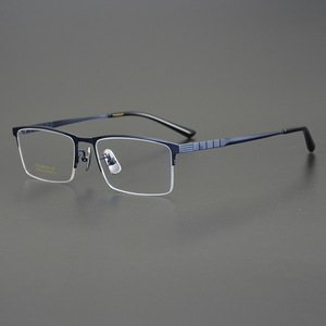 Montatura per Occhiali in Titanio Puro <span class=keywords><strong>di</strong></span> Alta Qualità 2024, Nuova Montatura Semi-Rimless, Occhiali da Vista Ultra Leggeri per Uomo, Montatura per Occhiali Business - Product Image 6