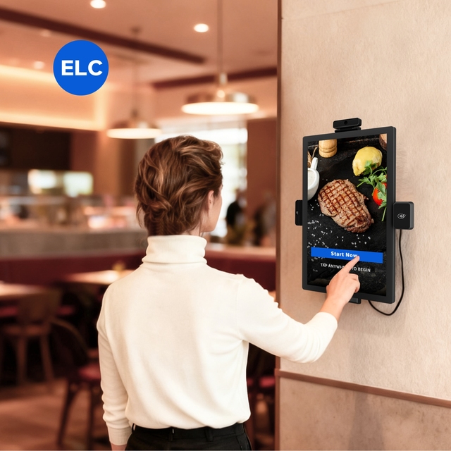 Wall Mount Self Service Ordering Kiosk Payment Touch Screen 15.6" Vending Machine Softpos Payment Terminal Kiosk for Restaurant