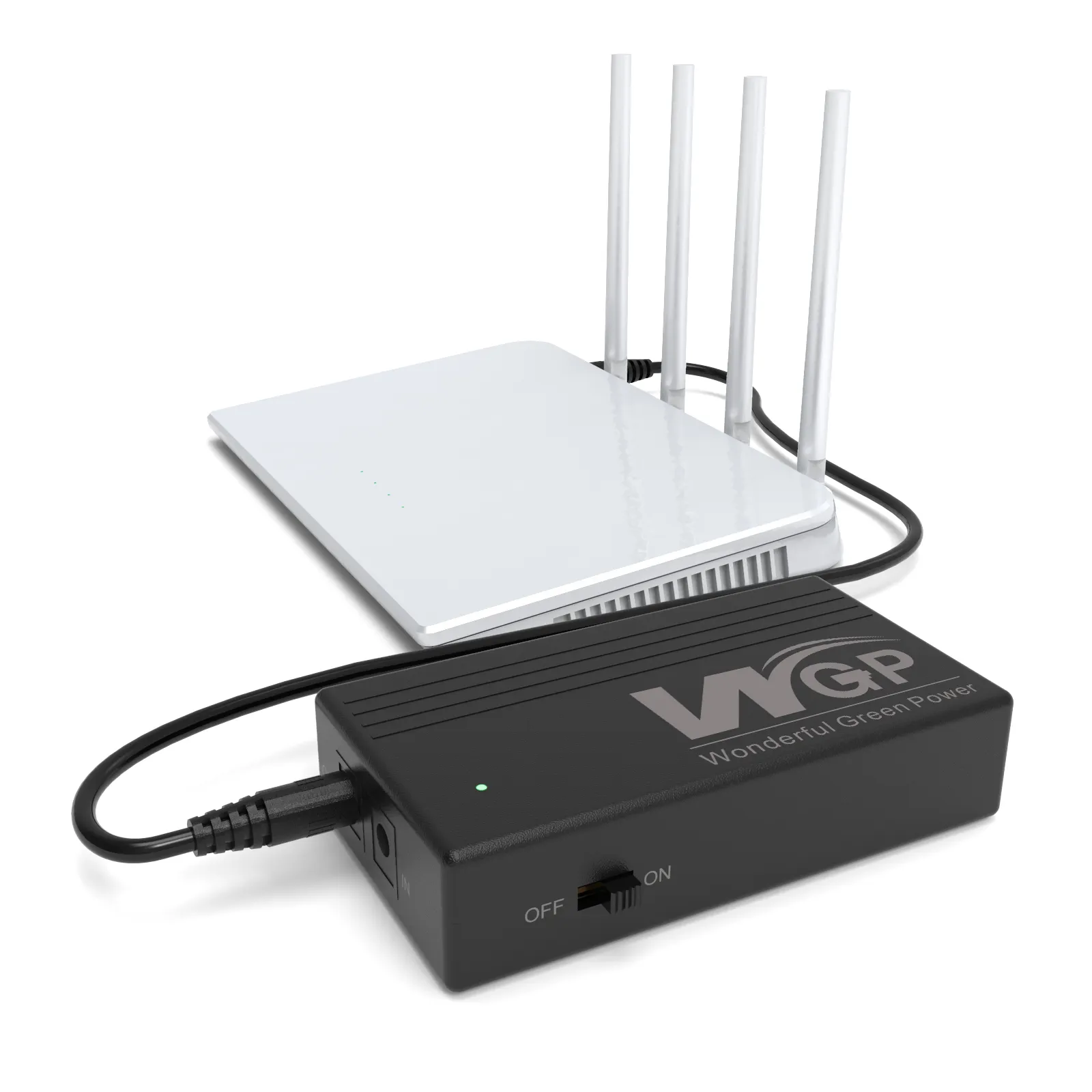 WGP UPS12V2Aバッテリー電源電源バンクDC12VミニUPSfor WifiルーターモデムCCTVカメラホーム