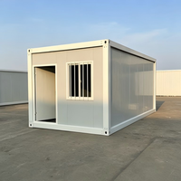 Maison conteneur démontable à ossature en acier galvanisé, installation facile, cabine préfabriquée pour camp d'ingénieurs et espace de repos du personnel