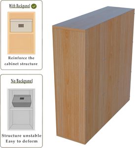 Estantería de Almacenamiento de 9 Cubos - Librería Abierta de Madera de 3 Niveles, Apta para el Hogar y la Oficina, Mueble de Exhibición de Roble - Product Image 3