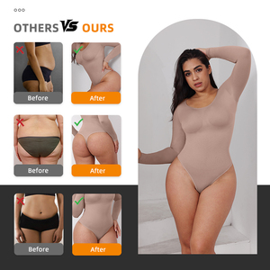 Biểu tượng tùy chỉnh phụ nữ S dài tay áo Yoga áo liền quần unitard bodysuits độn hollowback Workout Rompers Bodycon trang phục tương phản - Product Image 3