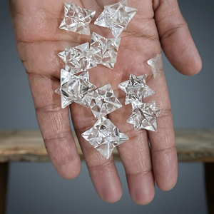 Étoile de Merkaba en quartz clair naturel pour la guérison et la décoration, vente en gros - Product Image 3