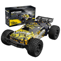 Voiture de course tout-terrain télécommandée 4x4 à l'échelle 1/10, moteur brushless haute vitesse 40 km/h, avec câble USB
