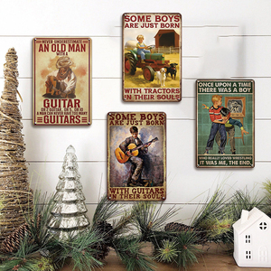 ป้ายโลหะตกแต่งผนังสไตล์วินเทจ ข้อความตลกๆ สำหรับนักกีตาร์ เหมาะสำหรับบ้าน บาร์ ห้องทำงาน โรงรถ ร้านค้า - Product Image 3