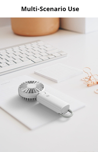 พัดลมพกพาแบบมือถือความเร็วสูงพร้อมจอ LED ชาร์จไฟได้ ปรับแต่งได้ ขายส่ง - Product Image 5