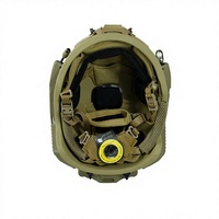 Casque de protection Yinan FAST PE .44 à fentes, 6 points de suspension, en alliage d'aluminium, avec rail modulaire ARC, tactique