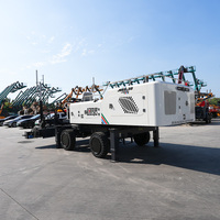 Machine de nivellement de sols de construction Jiubang Concrete Laser Screed 35,5 kW, moteur à essence, flèche de 6 m, 1,5 mm, 3 m
