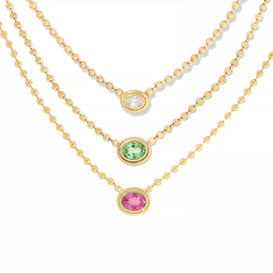 Collar de Cadena con Cuentas de Bisutería Vintage para Mujer, Collar con Diamantes de Bisel Coloridos - Product Image 1