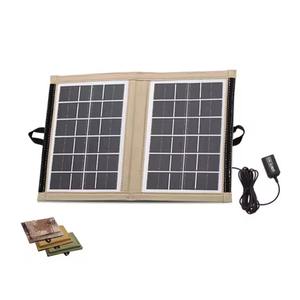 Pannello Solare Pieghevole CL670 ad Alta Efficienza 6V 7W con Uscita USB Stabilizzata, Caricabatterie per Smartphone, Modulo Fotovoltaico Solare - Product Image 1