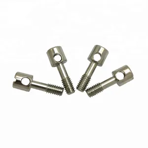 DIN 404 Brass Sealing Screw With Nickel Coating Half Thread Sealing Screw