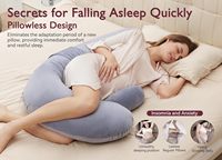Oreiller de grossesse en forme de F pour femmes enceintes, design ajustable en forme de cale, soutien complet du corps, pour dormir sur le côté, en velours