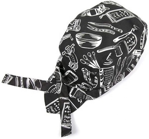 Gorro de Chef Unisex de Mezclilla Negra Formal para Trabajadores de Restaurantes y Camareros, para Uso Profesional en las Cuatro Estaciones - Product Image 4