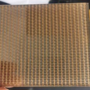 Bronce 6mm 8mm de malla de metal laminado con cable de <span class=keywords><strong>m2</strong></span> <span class=keywords><strong>precio</strong></span> para hotel de partición - Product Image 6