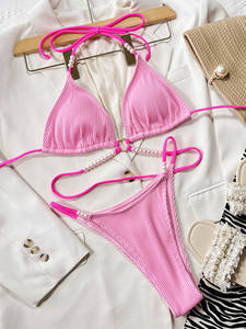 2023 OEM ecológico señoras traje de baño personalizado traje de baño Bikini fabricación traje de baño proveedor empresa mujeres con logotipo - Product Image 4