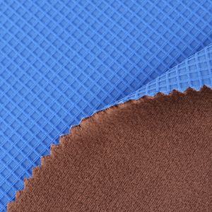 Tela de concha doble hilo cuadrado <span class=keywords><strong>nylon</strong></span> Spandex jacquard unido película de TPU unido poliéster spandex velboa Tpu tela laminada - Product Image 3