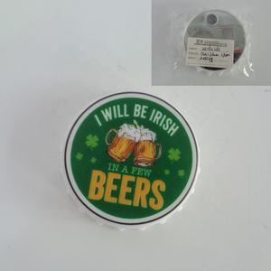 Imán Magnético para Refrigerador con Diseño Art Deco del Día de San Patricio Irlandés, Personalizado con Forma y Color, Abridor de Botellas - Product Image 4