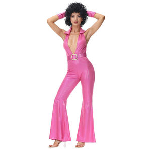 Retro Hippy Hippie disfraz Disco Halloween disfraz fiesta actuación <span class=keywords><strong>fantasía</strong></span> ahueca hacia fuera disfraz Cosplay - Product Image 5