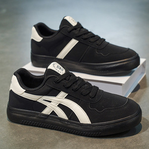 Fashion <b>Sneakers</b> High quality Men's Sports flat Shoes Casual Shoes Canvas Shoes Trendy Skateboarding Shoes <b>Leather</b> shoes - Product Image 1