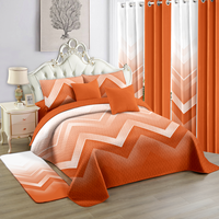 Ensemble de literie rayé 12 pièces, similaire au coton, avec rideaux assortis, pour lit King Size, prêt à être expédié en 2026, pour chambres à coucher