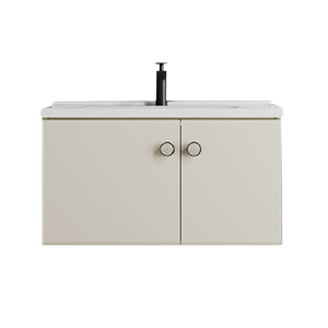 Tocador de <span class=keywords><strong>baño</strong></span> flotante montado en la pared 60 70 <span class=keywords><strong>80</strong></span> <span class=keywords><strong>cm</strong></span> con <span class=keywords><strong>espejo</strong></span> LED inteligente y lavabo de Villa gabinete de <span class=keywords><strong>baño</strong></span> estilo crema francesa - Product Image 5