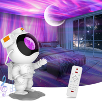 Projecteur de lumière nocturne galaxie lune aurore boréale astronaute 2024 pour enfants adultes salle de jeux/fête/décoration de la maison