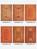 Tapis en laine tissé à motif géométrique de style pastoral, prix de gros fournisseur chinois, pour salon, chambre et bureau