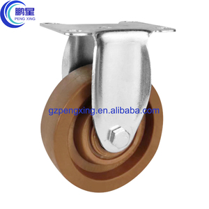 Penxing 3 4 5 Zoll Hochtemperatur-Rolle Doppelbremsen-Roller Trolley drehbare Schwerlast-Rolle Industrie-Rollen - Product Image 2