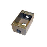 Boîtier électrique étanche en aluminium 1/2"*3 à une ouverture