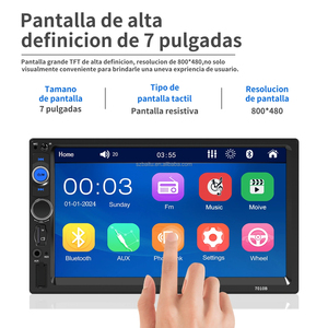 7&quot; 12V <strong>1din</strong> Universal Car <strong>MP5</strong> Radio HD Stereo With <strong>Bluetooth</strong>/FM/USB/AUX/Phone Charging Movie Payback 7010B <strong>MP5</strong> <strong>Player</strong> - Product Image 3