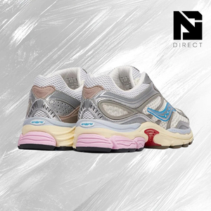 Saucony Wmns Progrid Omni 9 'white Multi' Zapatillas Deportivas Transpirables con Cordones para Mujer, Estilo Casual para Caminar - Product Image 4