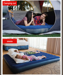 2025 ngoài trời tiện lợi gấp nệm không khí giường đôi kích thước cắm trại Nệm bãi biển PVC cắm trại Nệm tự bơm hơi - Product Image 3