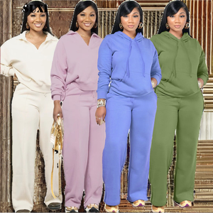 Женский спортивный костюм с капюшоном и длинным рукавом - Product Image 2