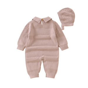 Mimixiong vente en gros pyjamas pour bébés personnalisés ensembles de barboteuses sweat-shirt classique en coton costumes pour tout-petits ensembles de vêtements pour bébé nouveau-né - Product Image 2