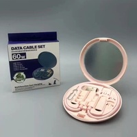 Kabel Data Pengisian Cepat Multi-Fungsi Tipe-C 60W Factory DC02 dengan Cermin dan Konduktor Tembaga Murni