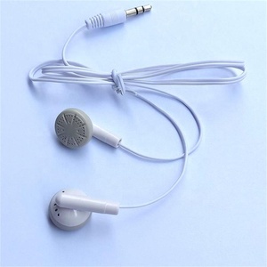 Auriculares desechables blancos, los más baratos, para autobús o avión, regalo escolar, uso único - Product Image 2