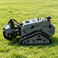 Broyeur à fléaux télécommandé broyeur à fléaux robuste avec moteur diesel 1102 pour herbe rugueuse vergers et coupe de végétatio