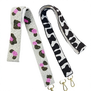 Newly Touch Down Embroidered Purse Strap <b>Navy</b> Blue Polyester Durable Rectangular Shape <b>Accessory</b> for Woman Bags - Product Image 3