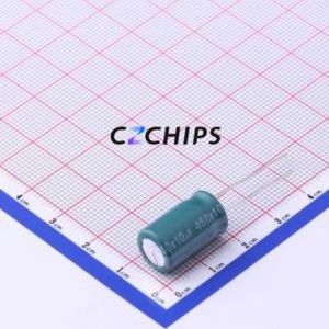 Condensador Electrolítico de Aluminio de Montaje Pasante EGD2WM100G16OT, D10xL16mm 10uF 20% 450V 218mA-100kHz - Product Image 1