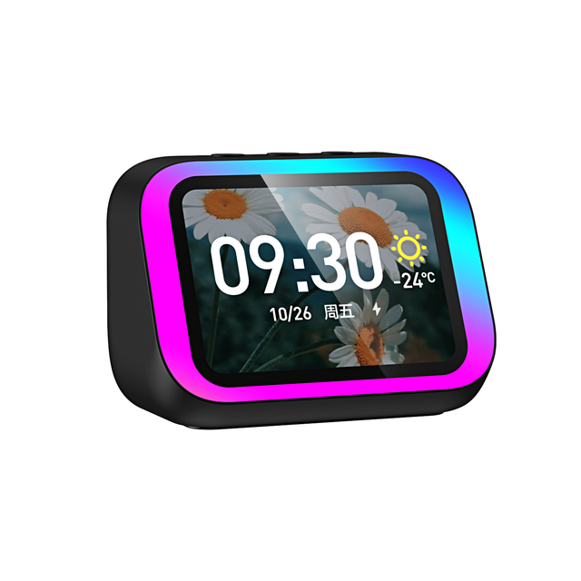 All-in-One Smart Speaker with Voice Assistant RGB Night Light Alarm Clock for Kids Speaker,Mood Lamp, Sleep Trainer for Bedroom