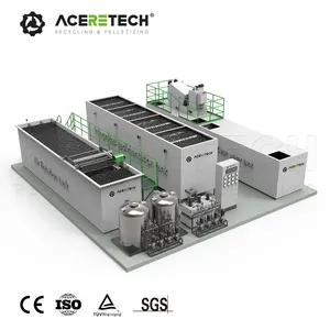 WTS Online Recovery Technology Water Treatment Machine For Plastic Cleaning Wastewater Treatment