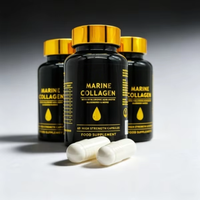 Suplementos Antioxidantes de Colágeno Marino y Vitamina C de Marca Privada de Alta Calidad que Pueden Aumentar la Elasticidad Facial