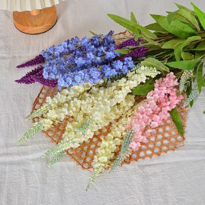 Fleurs artificielles Laixing, mélange de soie réaliste, bouquet de décoration pour mariage et maison, style campagnard, arrangement de fleurs séchées nordiques - Product Image 2