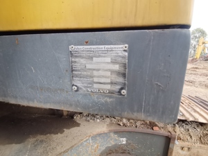 Pelles sur chenilles Volvo d'occasion Machines de construction moyennes à godet de 3m avec moteur à pompe à engrenages Isuzu-Prix bas disponibles - Product Image 5