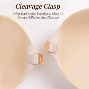 <span class=keywords><strong>Reggiseno</strong></span> Adesivo Senza Spalline e Senza Schienale, Nuovo Modello a Forma di Mango con Chiusura Frontale per un Effetto Più Pieno e Senza Cuciture - Product Image 5