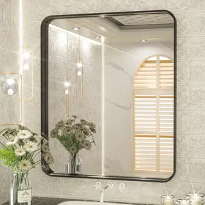 Bagno decorativo a parete illuminato Smart Touch LED a triplo colore luce specchio bagno Anti-nebbia specchio da bagno