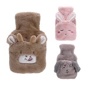 Pvc 500ml 1000ml <strong>Hot</strong> <strong>Water</strong> <strong>Bottle</strong> with Soft Cartoon Plush Cover <strong>for</strong> Hand <strong>Feet</strong> Warm - Product Image 1