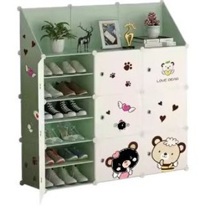 Simple Shoe Cabinet Plastic Dustproof Multi Layer Freestanding Storage Rack For Home Doorway Use Large Capacity Modern Design - Product Image 5
