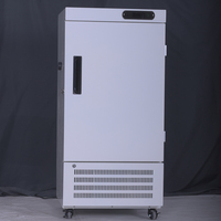 Lemari Es Mini 98L Tipe Tegak Pendinginan Langsung Suhu Ultra-rendah 60 Derajat Bahan Stainless Steel 304 Kulkas Built-In